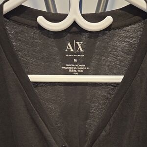 Armani Exchange Black Casual Button Down Shirt